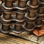 Chain, link, rust, abstract, industrial
