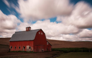 Red barn in Palouse Washington