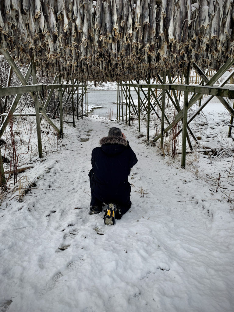 Photographer shooting fish in Norway