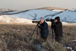 John Pedersen giving a private photo lesson Tetons