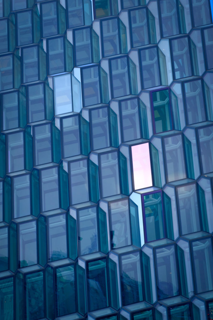 harpa music hall reykjavik Iceland