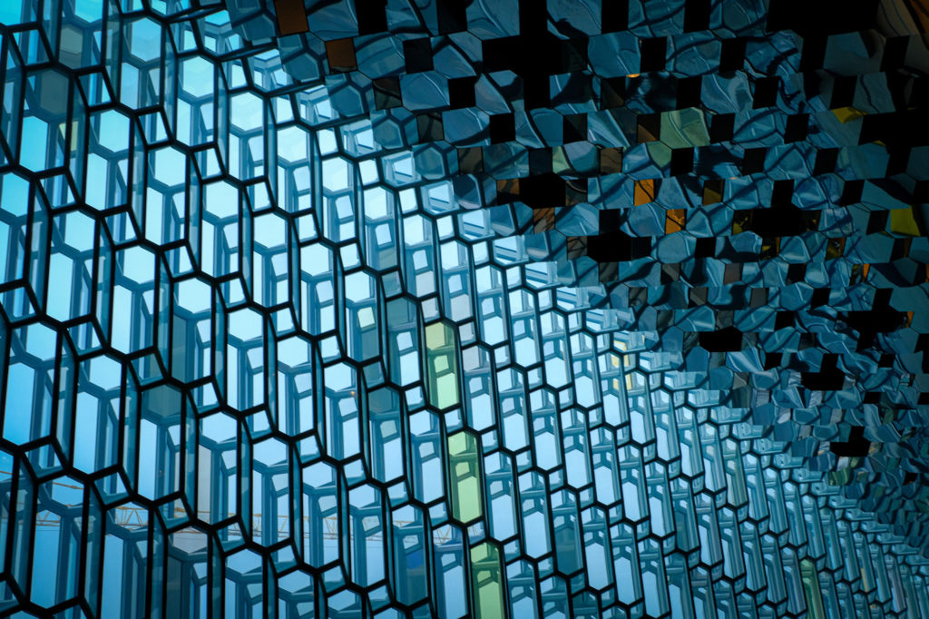 Harpa music hall reykjavik Iceland