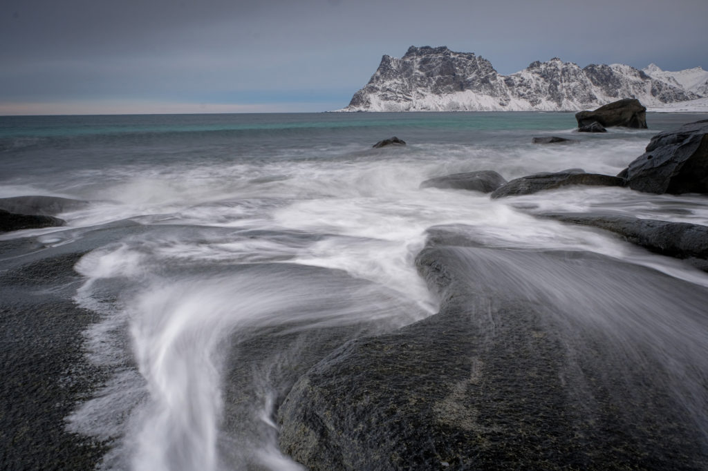 Ocean waves at Uttakliev Norway