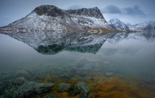 Clear water and reflections in Norway