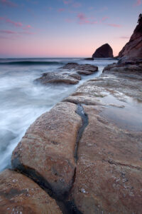 Cape Kiwanda sea scape in Oregon coast