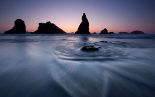 Sunset on Bandon Beach in Oregon