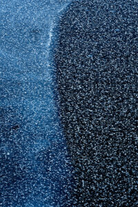 Abstract of a frozen river in Wyoming