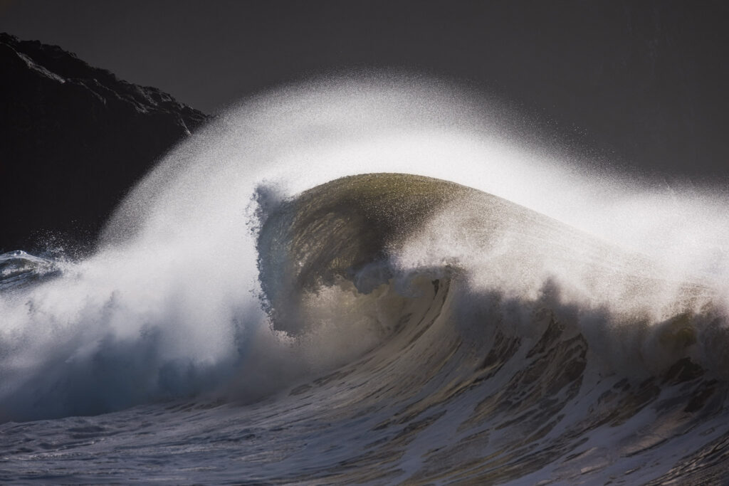 An ocean wave after post processing