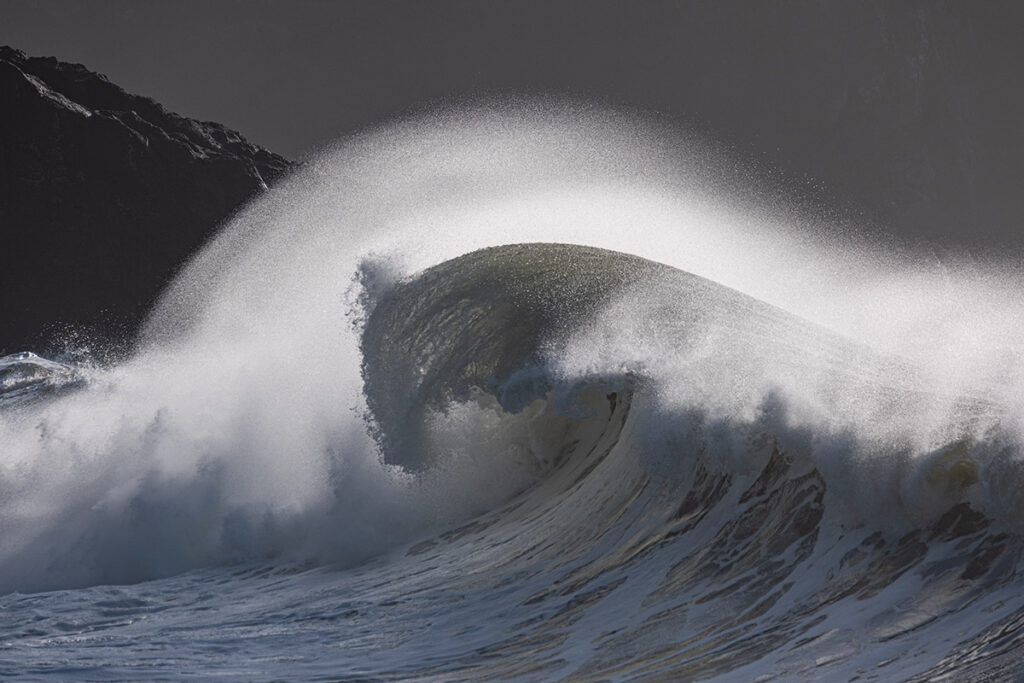 An ocean wave before post processing