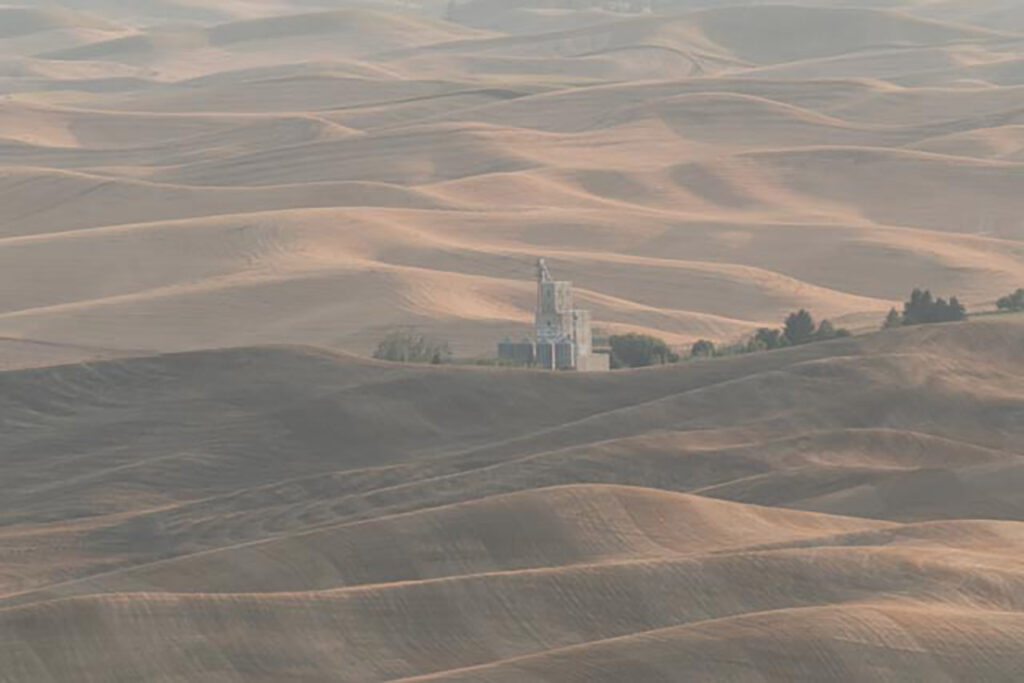 Whitman Grain silo before being post processed