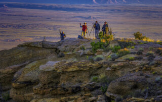 Desert scene in Monument Valley Hunts Mesa