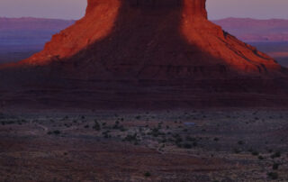 Desert scene in Monument Valley Hunts Mesa