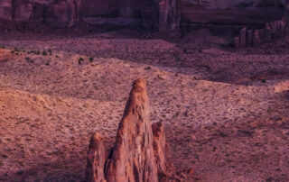 Desert scene in Monument Valley Hunts Mesa