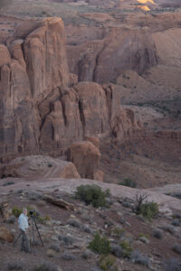Desert scene in Monument Valley Hunts Mesa