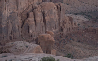 Desert scene in Monument Valley Hunts Mesa