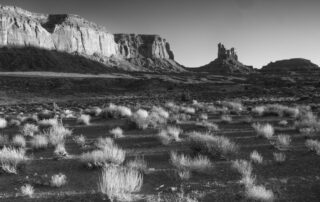 Desert scene in Monument Valley Hunts Mesa